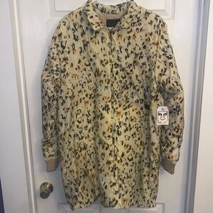 Obey republique zip up Sherpa lined jacket | NWT